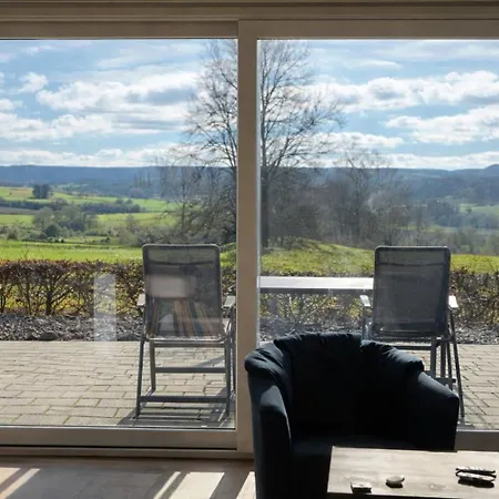 Schwedenhaus Fridhem Mit Panoramablick Auf Dem Huegel * Monschau